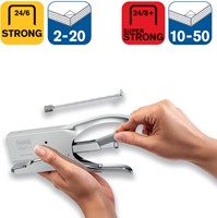 Pince agrafeuse Rapid 1DX 24/6 50 feuilles chrome 1 Stuk-2