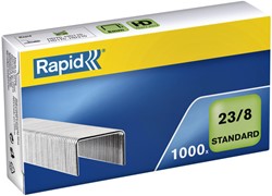 Agrafes Rapid 23/8 galvanisé standard 1000 pièces 1000 Stuk
