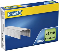 Agrafes Rapid 23/10 galvanisé standard 1000 pièces 1000 Stuk