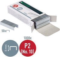 Agrafes Leitz P2 n°10 zingué 1000 pièces 1000 Stuk-3
