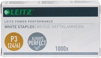 Agrafes Leitz 24/6 blanc 1000 pièces 1000 Stuk