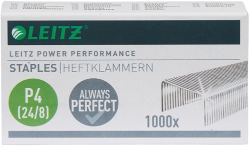 Agrafes Leitz P4 24/8 galvanisé 1000 pièces 1000 Stuk