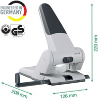 Perforateur Leitz 5180 Heavy duty 65 feuilles argent 1 Stuk-3