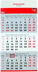 Calendrier 3 mois 2027 Quantore 1 Stuk