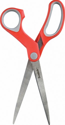 Schaar Scotch 18cm comfort rood blister 1 Stuk-3