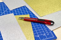 Cutter Westcott Premium 9mm curseur coulissant rouge 1 Stuk-3