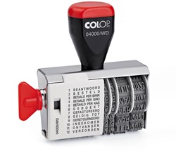 Cachet à Formules+date Colop 04000/WD 12 formules NL 1 Stuk