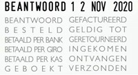 Cachet à Formules+date Colop 04000/WD 12 formules NL 1 Stuk-2