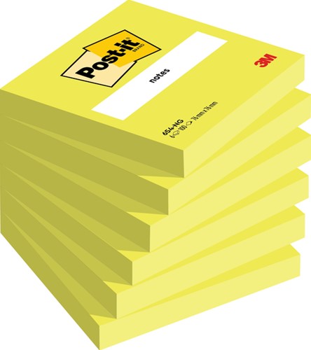 Memoblok Post-it 654 76x76mm neon groen 100 Vel