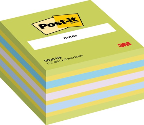 Bloc-mémos Post-it 2028 Cube 76x76mm assorti 1 Stuk