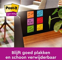 Bloc-mémos Post-it 2028 Super Sticky 76x76mm cube jaune 1 Stuk-3
