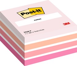 Bloc-mémos Post-it 2028 76x76mm cube rose pastel 1 Stuk