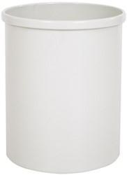 Corbeille à papier Vepa Bins ronde 15L blanc gris 1 Stuk