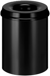 Corbeille à papier Vepa Bins anti-feu 15L 26cm noir 1 Stuk