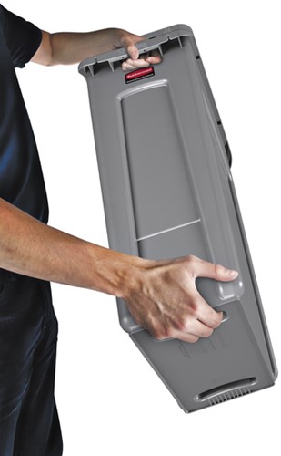Collecteur Rubbermaid Slim Jim Vented avec conduits d'aération 87L gris 1 Stuk-3
