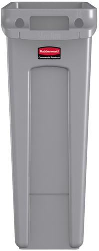 Collecteur Rubbermaid Slim Jim Vented avec conduits d'aération 87L gris 1 Stuk-2