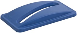 Couvercle Rubbermaid Slim Jim Vented ouverture papier bleu 1 Stuk