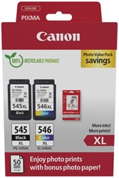 Cartouche d'encre Canon PG-545XL + CL-546XL noir+couleur 1 pak