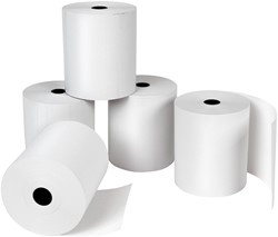 Rouleau caisse Qbasic 80mmx75m mandrin Ø12mm thermique 1 Rol