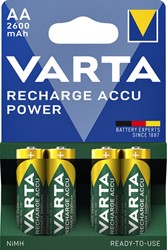 Batterij oplaadbaar VARTA 4x AA 2600mAh 4 Stuk