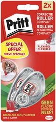 Roller correcteur Pritt Compact Flex 4,2mmx10m blister 2 pièces 2 Stuk