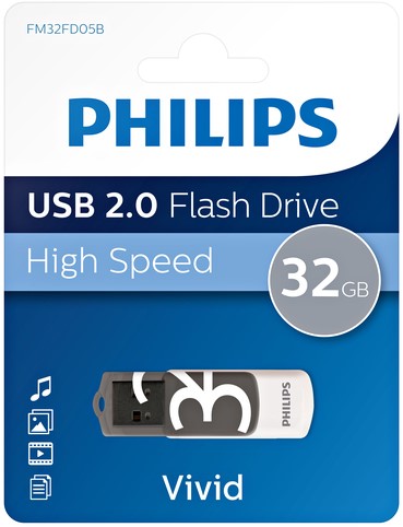 Clé USB 2.0 Philips Vivid USB-A 32Go gris 1 Stuk-3