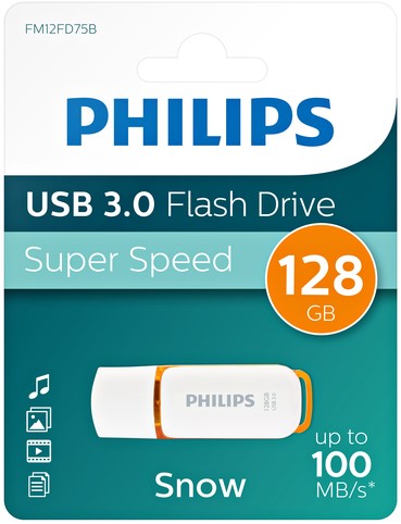 Clé USB 3.0 Philips Snow USB-A 128Go orange 1 Stuk-3