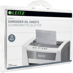Feuilles prélubifiées pour destructeur Leitz IQ 12 feuilles 12 Stuk