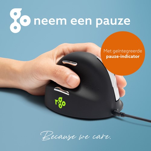 Souris ergonomique R-Go HE Break filaire Medium gaucher 1 Stuk-3