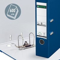 Classeur à levier Leitz 1010 180° A4 80mm PP bleu 1 Stuk-1