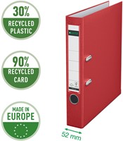 Classeur à levier Leitz 1015 180° A4 50mm PP rouge 1 Stuk-3