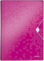 Trieur Leitz WOW pour A4 6 compartiments PP rose 1 Stuk