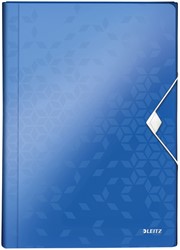 Trieur Leitz WOW pour A4 6 compartiments PP bleu 1 Stuk