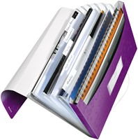 Projectmap Leitz WOW voor A4 6 vaks PP paars 1 Stuk-2