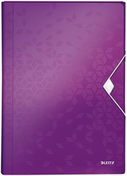 Trieur Leitz WOW pour A4 6 compartiments PP violet 1 Stuk