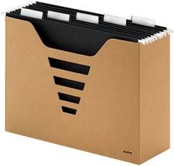 Boîte dossiers suspendus Djois Kraft line A4 + 5 dossiers suspendus 1 Stuk