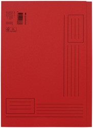 Chemise Quantore A4 bord décalé 250g rouge 1 Stuk