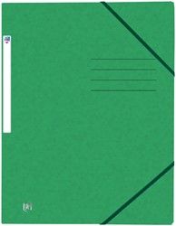 Elastomap Oxford Top File A4 3 kleppen 390gr groen 1 Stuk