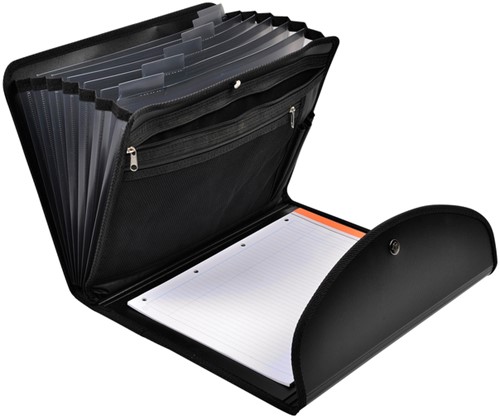 Trieur Exacompta Exactive Exacfolio A4 6 compartiments PP noir 1 Stuk-1