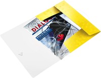 Chemise à élastique Leitz WOW A4 3 rabats PP jaune 1 Stuk-2