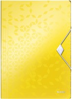 Chemise à élastique Leitz WOW A4 3 rabats PP jaune 1 Stuk