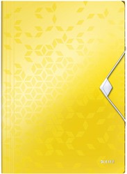 Chemise à élastique Leitz WOW A4 3 rabats PP jaune 1 Stuk