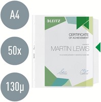 Pochette Leitz Premium Copy safe à rabat A4 PP 0,13mm transparent 50 pièces 50 Stuk-3