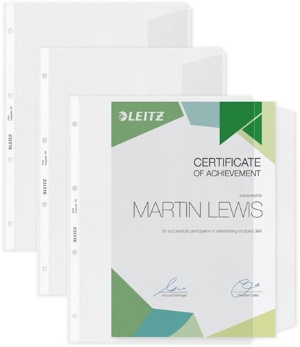 Pochette Leitz Premium Copy safe à rabat A4 PP 0,13mm transparent 50 pièces 50 Stuk-4