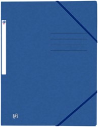 Chemise à élastique Oxford Top File+ A4 3 rabats 390g bleu 1 Stuk