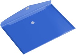 Pochette enveloppe Europel A5 paysage 250x180mm PP transparent bleu 1 Stuk