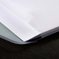 Pochette enveloppe Europel A4 240x310mm 11 perf PP transparent blanc 1 Stuk-2