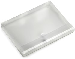 Pochette enveloppe Europel A4 paysage 330x250x30mm PP transparent blanc 1 Stuk