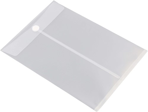 Pochette enveloppe Europel A4 portrait 240x335mm PP transparent blanc 1 Stuk
