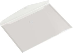 Pochette enveloppe Europel A4 paysage 335x240mm PP transparent blanc 1 Stuk